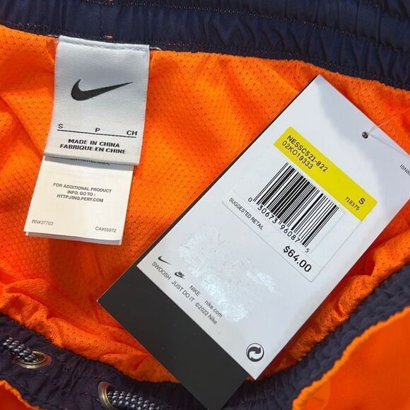 Nike Swim Men's Color Surge 9” Volley Swim Trunks-NESSC521-822 NEW-Mens Small - Picture 2 of 4